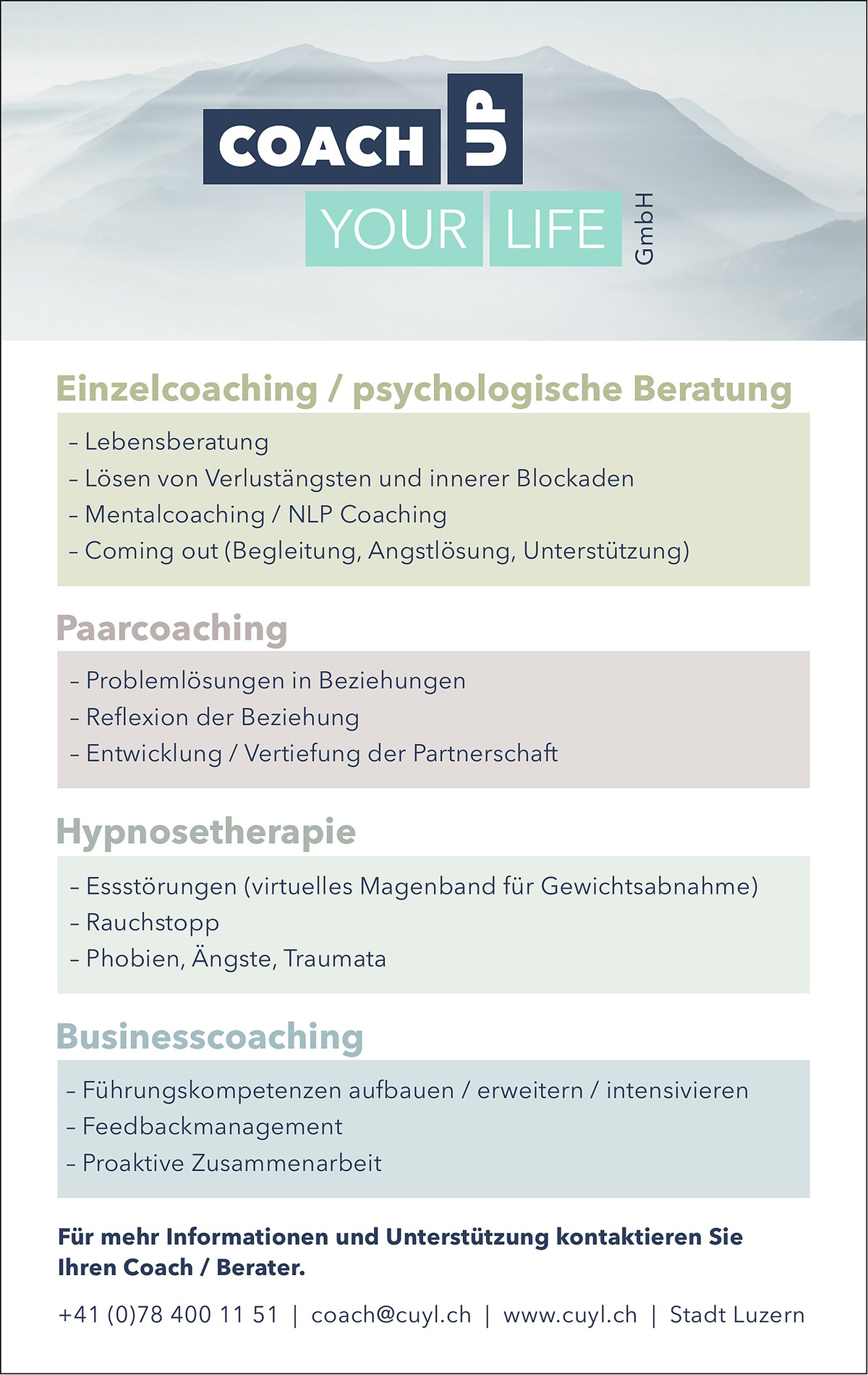 Coach Up Your Life, Einblick 3